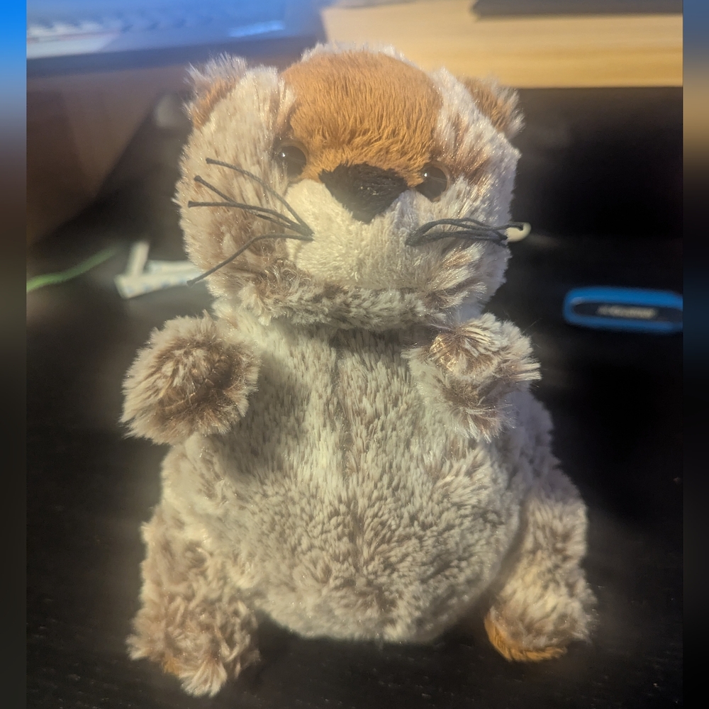 Adorable GANZ Webkinz Groundhog Plush Soft & Cuddly Stuffed Animal - Tan & Brown